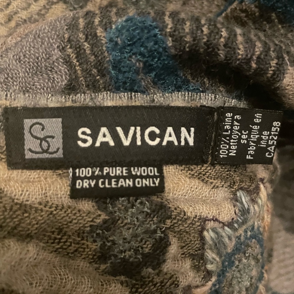 100% Wool Bohemian Scarf - Picture 2 of 4